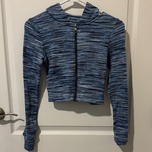 American Eagle Outfitters Striped Blue Hoodie